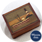 9636 - "Secret" Marquetry Lighthouse Box - Medium